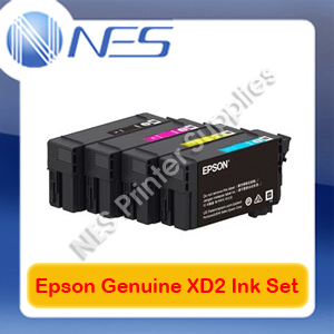 Epson Genuine UltraChrome XD2 BK(50ml) & C/M/Y(26ml) Ink Set ->T3160/T5160